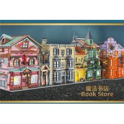 MouldKing 16040 Mould King 16040 non  HIỆU SÁCH MA THUẬT bộ đồ chơi xếp lắp ráp ghép mô hình MAGIC BOOK STORE 3468 khối