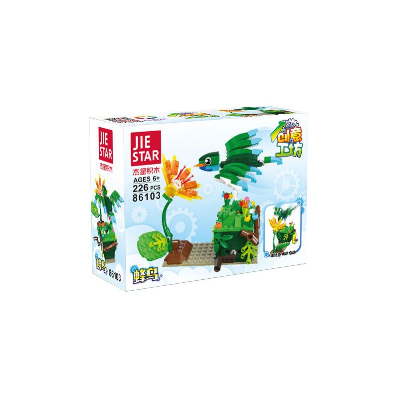 JIESTAR 86103 non  HUMMINGBIRD. bộ đồ chơi xếp lắp ráp ghép mô hình 226 khối