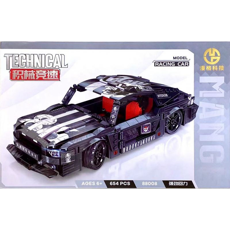 MANGE TECHNOLOGY 88008 non  XE LÙI MUSTANG GTE bộ đồ chơi xếp lắp ráp ghép mô hình  Kỹ Thuật Công Nghệ Cao Mô Hình Phương Tiện 654 khối