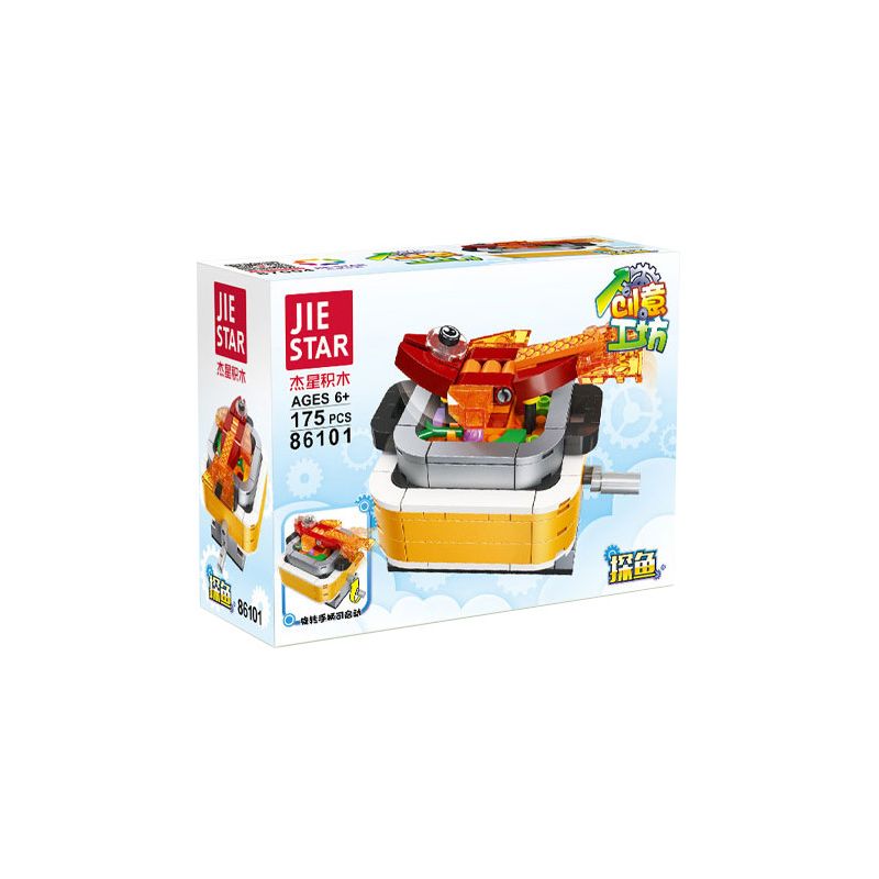 JIESTAR 86101 non  CÁ BƠ XOA bộ đồ chơi xếp lắp ráp ghép mô hình 175 khối