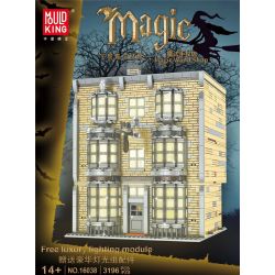 MouldKing 16038 Mould King 16038 non  MAGIC MANTE SHOP. bộ đồ chơi xếp lắp ráp ghép mô hình MAGIC WAND SHOP 3196 khối
