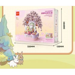 TOP TOY TC1806 1806 non  HỘP NHẠC NGÔI NHÀ NẤM bộ đồ chơi xếp lắp ráp ghép mô hình 650 khối