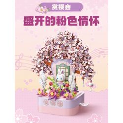 TOP TOY TC1806 1806 non  HỘP NHẠC NGÔI NHÀ NẤM bộ đồ chơi xếp lắp ráp ghép mô hình 650 khối