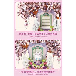 TOP TOY TC1806 1806 non  HỘP NHẠC NGÔI NHÀ NẤM bộ đồ chơi xếp lắp ráp ghép mô hình 650 khối