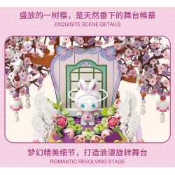 TOP TOY TC1806 1806 non  HỘP NHẠC NGÔI NHÀ NẤM bộ đồ chơi xếp lắp ráp ghép mô hình 650 khối