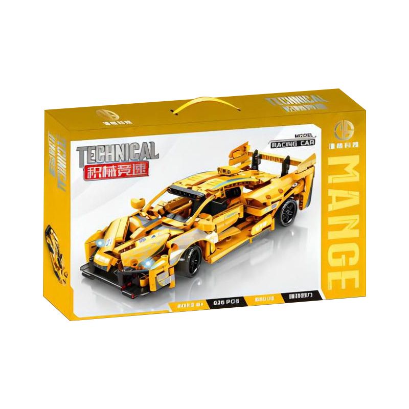 MANGE TECHNOLOGY 88006 non  XE LÙI SENNA GTR bộ đồ chơi xếp lắp ráp ghép mô hình  Kỹ Thuật Công Nghệ Cao Mô Hình Phương Tiện 626 khối