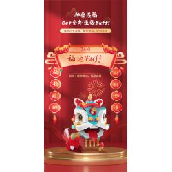 JAKI JK2022 2022 non  HỘP QUÀ THẦN THÚ SHAN HAI JING NIAN bộ đồ chơi xếp lắp ráp ghép mô hình Creator Sáng Tạo