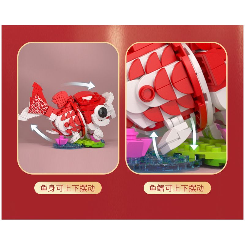 JAKI JK2022 2022 non  HỘP QUÀ THẦN THÚ SHAN HAI JING NIAN bộ đồ chơi xếp lắp ráp ghép mô hình Creator Sáng Tạo