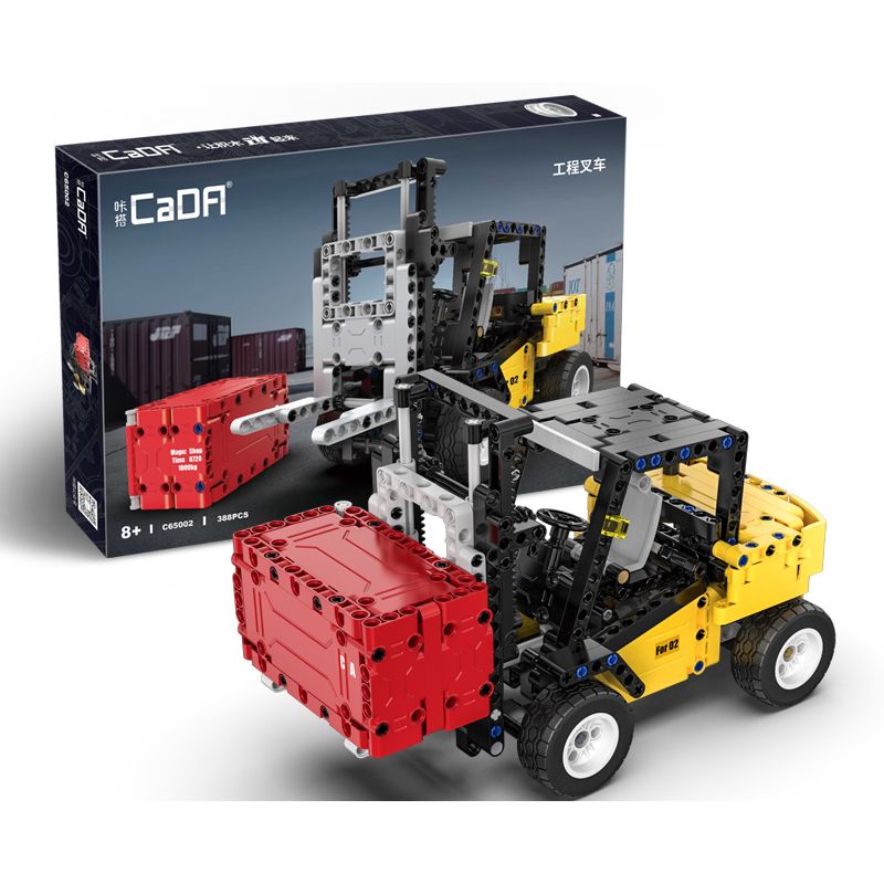 CADA DOUBLEE C65002 65002 non  XE NÂNG KỸ THUẬT bộ đồ chơi xếp lắp ráp ghép mô hình  Kỹ Thuật Công Nghệ Cao Mô Hình Phương Tiện 388 khối