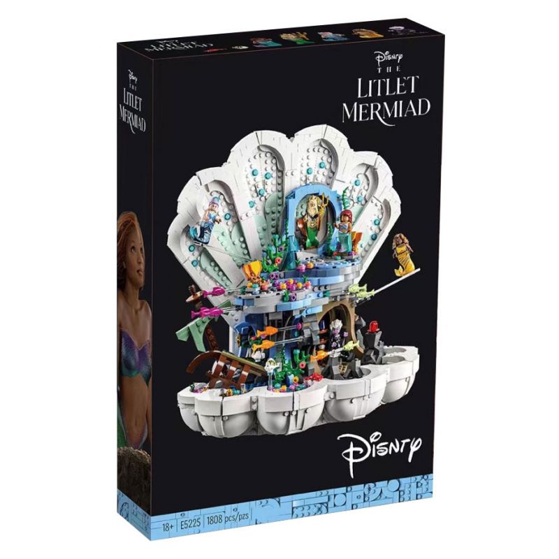 NOT Lego THE LITTLE MERMAID ROYAL CLAMSHELL 43225 E5225 5225 68009 xếp lắp ráp ghép mô hình VỎ SÒ HOÀNG GIA NÀNG TIÊN CÁ NHỎ XỨ SỞ THẦN CỦA 1808 khối