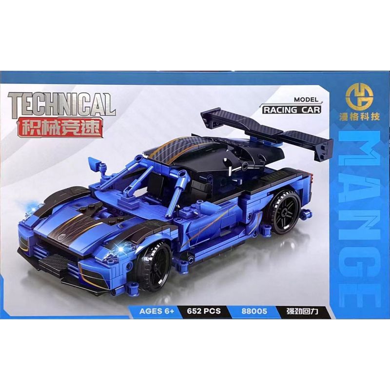 MANGE TECHNOLOGY 88005 non  XE KÉO KOENIGSEGG R5 bộ đồ chơi xếp lắp ráp ghép mô hình  Kỹ Thuật Công Nghệ Cao Mô Hình Phương Tiện 652 khối