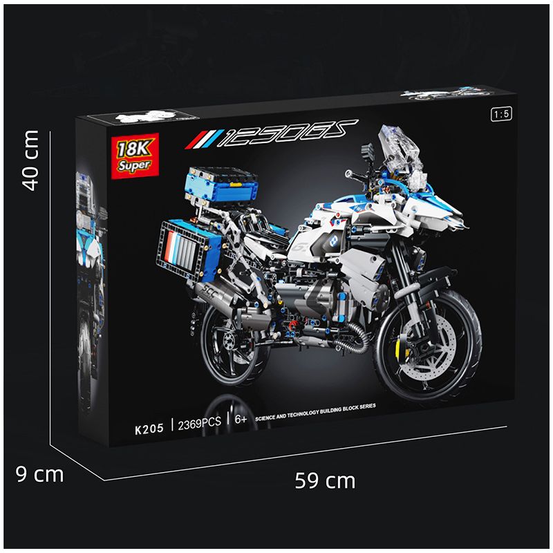 SUPER 18K K250 TA GAOLE T4022 4022 non  BMW R1250 GS 1:5 tỷ lệ 1:5 bộ đồ chơi xếp lắp ráp ghép mô hình  Kỹ Thuật Công Nghệ Cao Mô Hình Phương Tiện 2369 khối