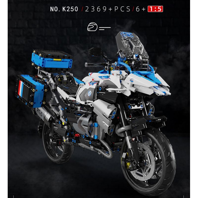 SUPER 18K K250 TA GAOLE T4022 4022 non  BMW R1250 GS 1:5 tỷ lệ 1:5 bộ đồ chơi xếp lắp ráp ghép mô hình  Kỹ Thuật Công Nghệ Cao Mô Hình Phương Tiện 2369 khối
