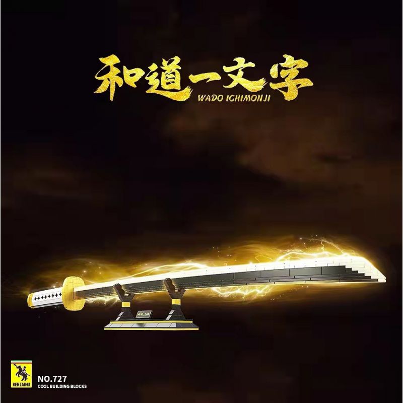 RENZAIMA 727 non  ONE PIECE WADOU ICHIMONJI bộ đồ chơi xếp lắp ráp ghép mô hình WADO ICHIMONJI Đảo Hải Tặc 781 khối