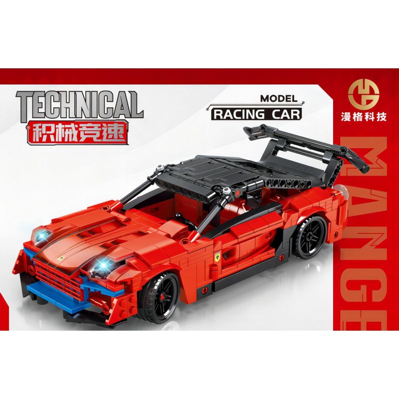 MANGE TECHNOLOGY 88004 non  XE LÙI 599 GTB bộ đồ chơi xếp lắp ráp ghép mô hình  Kỹ Thuật Công Nghệ Cao Mô Hình Phương Tiện 649 khối