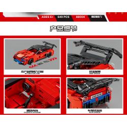 MANGE TECHNOLOGY 88004 non  XE LÙI 599 GTB bộ đồ chơi xếp lắp ráp ghép mô hình  Kỹ Thuật Công Nghệ Cao Mô Hình Phương Tiện 649 khối