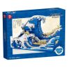 DILE DL860 non  KANAGAWA LƯỚT SÓNG bộ đồ chơi xếp lắp ráp ghép mô hình Arts & Crafts THE GREAT WAVE OFF KANAGAWA 1367 khối