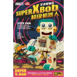 X AREA-X AD0001 0001 non  TRANG TRẠI XĂNG DẦU TINTOWN SUPER BOB ROBOT bộ đồ chơi xếp lắp ráp ghép mô hình Creator SUPER XBOB Sáng Tạo