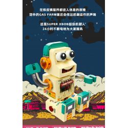 X AREA-X AD0001 0001 non  TRANG TRẠI XĂNG DẦU TINTOWN SUPER BOB ROBOT bộ đồ chơi xếp lắp ráp ghép mô hình Creator SUPER XBOB Sáng Tạo