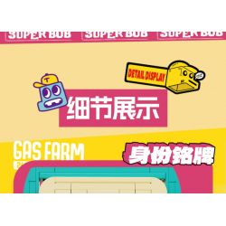 X AREA-X AD0001 0001 non  TRANG TRẠI XĂNG DẦU TINTOWN SUPER BOB ROBOT bộ đồ chơi xếp lắp ráp ghép mô hình Creator SUPER XBOB Sáng Tạo