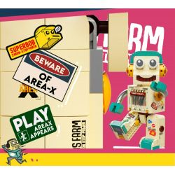 X AREA-X AD0001 0001 non  TRANG TRẠI XĂNG DẦU TINTOWN SUPER BOB ROBOT bộ đồ chơi xếp lắp ráp ghép mô hình Creator SUPER XBOB Sáng Tạo