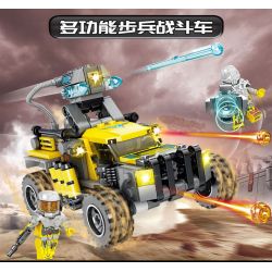 Kazi KY81046 81046 non  XE CHIẾN ĐẤU BỘ BINH ĐA CHỨC NĂNG bộ đồ chơi xếp lắp ráp ghép mô hình 295 khối