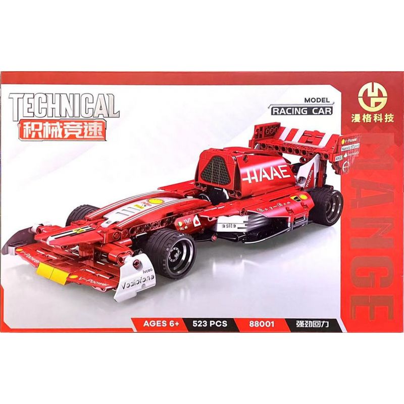 MANGE TECHNOLOGY 88001 non  XE LÙI F1-R5 bộ đồ chơi xếp lắp ráp ghép mô hình  Kỹ Thuật Công Nghệ Cao Mô Hình Phương Tiện 523 khối
