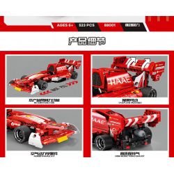 MANGE TECHNOLOGY 88001 non  XE LÙI F1-R5 bộ đồ chơi xếp lắp ráp ghép mô hình  Kỹ Thuật Công Nghệ Cao Mô Hình Phương Tiện 523 khối