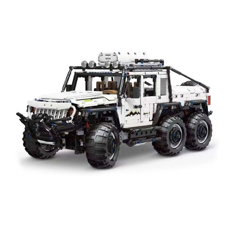 MOYU BLOCK MY88009 88009 non  XE OFF-ROAD 6X6 bộ đồ chơi xếp lắp ráp ghép mô hình 1:8 6X6 SUV Tỷ Lệ 1:8 2957 khối
