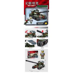 Kazi KY81041 81041 non  TANKI 4 COMPIZE PHANTOM ÁO GIÁP LƯỠNG CƯ BULLFROG BỂ BÃO TỪ TÍNH V4 KHÔNG CÓ CHIẾN TRANH bộ đồ chơi xếp lắp ráp ghép mô hình 1083 khối
