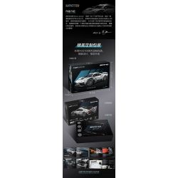 CADA DOUBLEE C61503 61503 non  MERCEDES-BENZ AMG MỘT tỷ lệ 1:8 bộ đồ chơi xếp lắp ráp ghép mô hình MERCEDES-AMG ONE 3295 khối