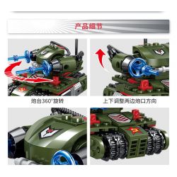 Kazi KY81041 81041 non  TANKI 4 COMPIZE PHANTOM ÁO GIÁP LƯỠNG CƯ BULLFROG BỂ BÃO TỪ TÍNH V4 KHÔNG CÓ CHIẾN TRANH bộ đồ chơi xếp lắp ráp ghép mô hình 1083 khối