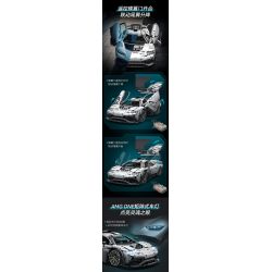 CADA DOUBLEE C61503 61503 non  MERCEDES-BENZ AMG MỘT tỷ lệ 1:8 bộ đồ chơi xếp lắp ráp ghép mô hình MERCEDES-AMG ONE 3295 khối