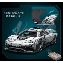 CADA DOUBLEE C61503 61503 non  MERCEDES-BENZ AMG MỘT tỷ lệ 1:8 bộ đồ chơi xếp lắp ráp ghép mô hình MERCEDES-AMG ONE 3295 khối