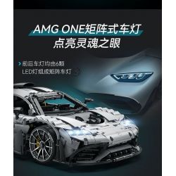CADA DOUBLEE C61503 61503 non  MERCEDES-BENZ AMG MỘT tỷ lệ 1:8 bộ đồ chơi xếp lắp ráp ghép mô hình MERCEDES-AMG ONE 3295 khối