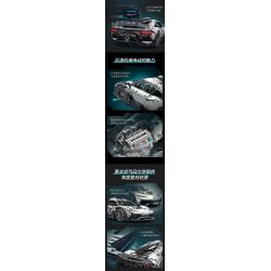 CADA DOUBLEE C61503 61503 non  MERCEDES-BENZ AMG MỘT tỷ lệ 1:8 bộ đồ chơi xếp lắp ráp ghép mô hình MERCEDES-AMG ONE 3295 khối