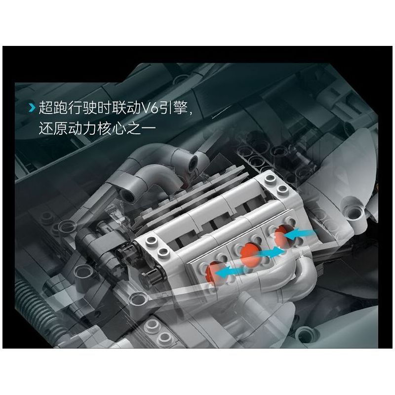 CADA DOUBLEE C61503 61503 non  MERCEDES-BENZ AMG MỘT tỷ lệ 1:8 bộ đồ chơi xếp lắp ráp ghép mô hình MERCEDES-AMG ONE 3295 khối