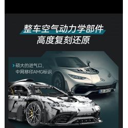 CADA DOUBLEE C61503 61503 non  MERCEDES-BENZ AMG MỘT tỷ lệ 1:8 bộ đồ chơi xếp lắp ráp ghép mô hình MERCEDES-AMG ONE 3295 khối