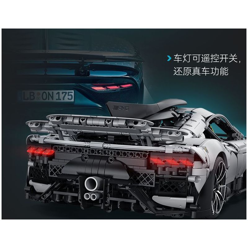 CADA DOUBLEE C61503 61503 non  MERCEDES-BENZ AMG MỘT tỷ lệ 1:8 bộ đồ chơi xếp lắp ráp ghép mô hình MERCEDES-AMG ONE 3295 khối