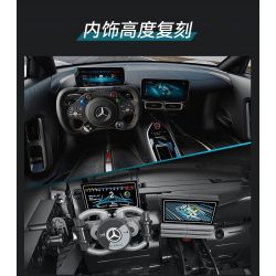CADA DOUBLEE C61503 61503 non  MERCEDES-BENZ AMG MỘT tỷ lệ 1:8 bộ đồ chơi xếp lắp ráp ghép mô hình MERCEDES-AMG ONE 3295 khối