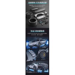 CADA DOUBLEE C61503 61503 non  MERCEDES-BENZ AMG MỘT tỷ lệ 1:8 bộ đồ chơi xếp lắp ráp ghép mô hình MERCEDES-AMG ONE 3295 khối