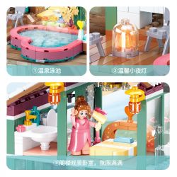 SLUBAN M38-B0961 B0961 0961 M38B0961 38-B0961 non  NHÀ NGHỈ SUỐI NƯỚC NÓNG MID-LEVELS bộ đồ chơi xếp lắp ráp ghép mô hình 439 khối