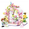 Enlighten 32020 Qman 32020 non  TRÀ CHIỀU HOA BIỂN bộ đồ chơi xếp lắp ráp ghép mô hình PRINCESS LEAH 673 khối