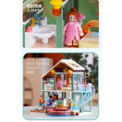 SLUBAN M38-B0961 B0961 0961 M38B0961 38-B0961 non  NHÀ NGHỈ SUỐI NƯỚC NÓNG MID-LEVELS bộ đồ chơi xếp lắp ráp ghép mô hình 439 khối