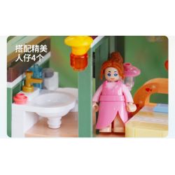 SLUBAN M38-B0961 B0961 0961 M38B0961 38-B0961 non  NHÀ NGHỈ SUỐI NƯỚC NÓNG MID-LEVELS bộ đồ chơi xếp lắp ráp ghép mô hình 439 khối