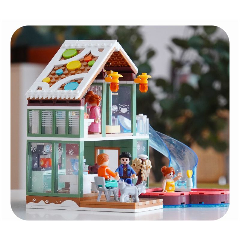 SLUBAN M38-B0961 B0961 0961 M38B0961 38-B0961 non  NHÀ NGHỈ SUỐI NƯỚC NÓNG MID-LEVELS bộ đồ chơi xếp lắp ráp ghép mô hình 439 khối