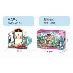 SLUBAN M38-B0961 B0961 0961 M38B0961 38-B0961 non  NHÀ NGHỈ SUỐI NƯỚC NÓNG MID-LEVELS bộ đồ chơi xếp lắp ráp ghép mô hình 439 khối