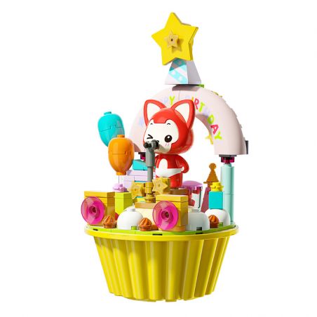 JAKI JK6501 6501 non  BÁNH ALI MĂNG bộ đồ chơi xếp lắp ráp ghép mô hình