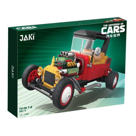 JAKI JK9080 9080 non  FORD MÔ HÌNH T bộ đồ chơi xếp lắp ráp ghép mô hình Racers FORD MODEL T Đua Tốc Độ