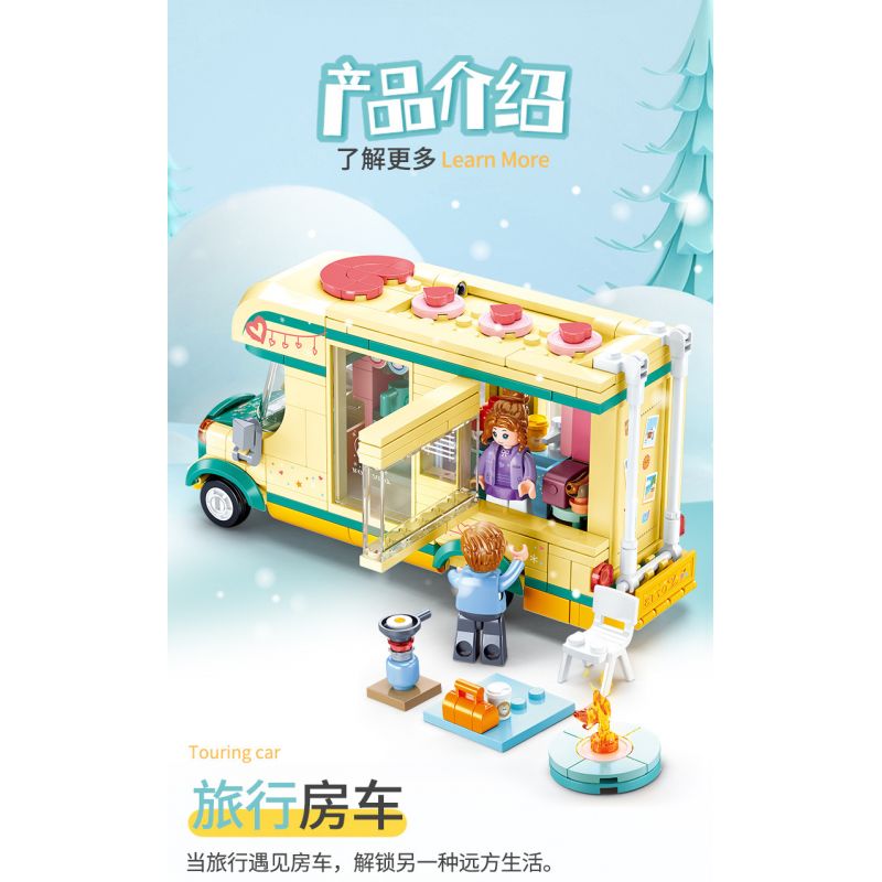 SLUBAN M38-B0960 B0960 0960 M38B0960 38-B0960 non  ĐOÀN LỮ HÀNH bộ đồ chơi xếp lắp ráp ghép mô hình 314 khối